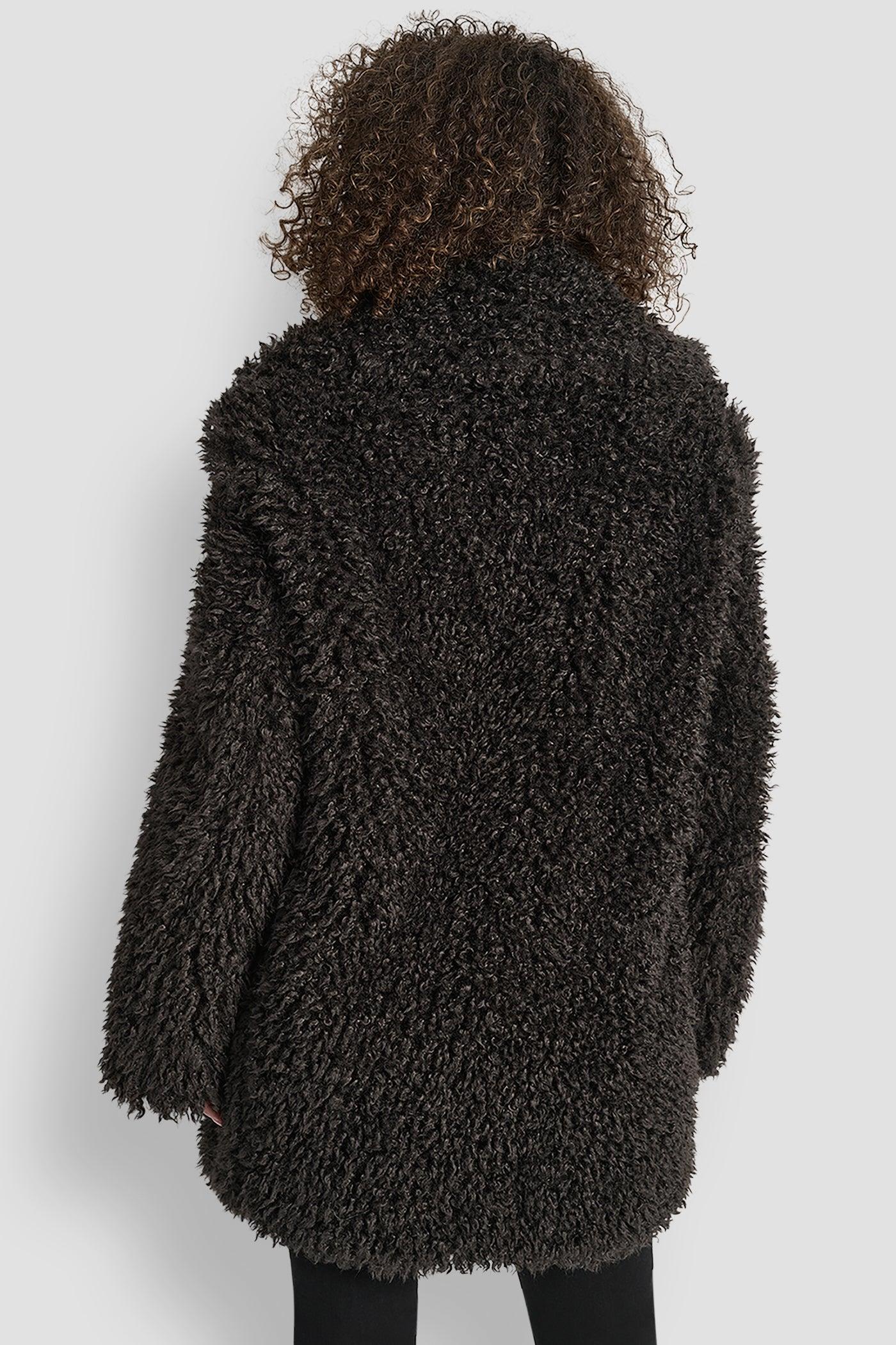 FAUX TEDDY FUR JACKET Product Image
