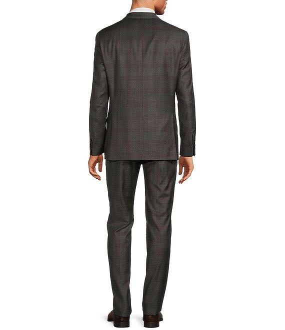 Hart Schaffner Marx Chicago Classic Fit Flat Front Multi Plaid Pattern 2-Piece Suit Product Image
