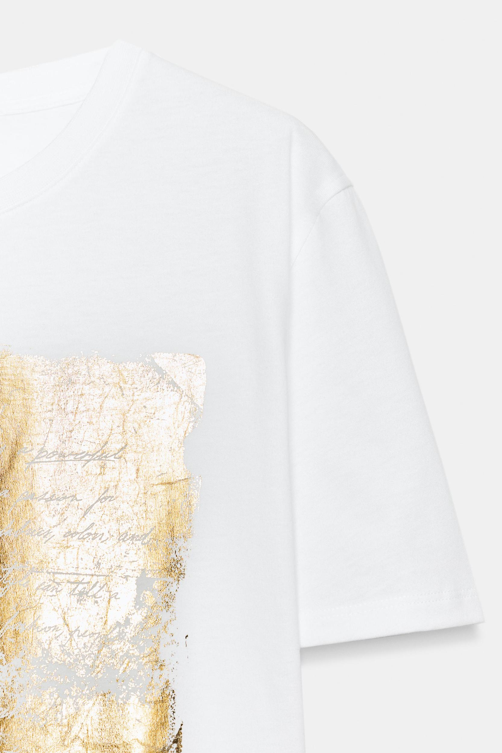 METALLIC SHORT SLEEVE T-SHIRT Product Image