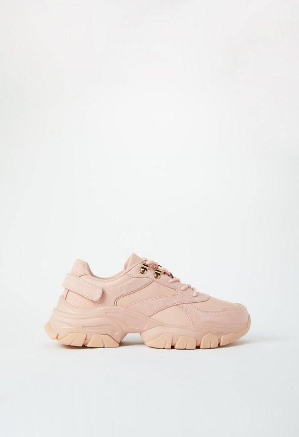 JustFab Margaux Platform Loafer Pump Womens Black/ White Size 8.5 Product Image