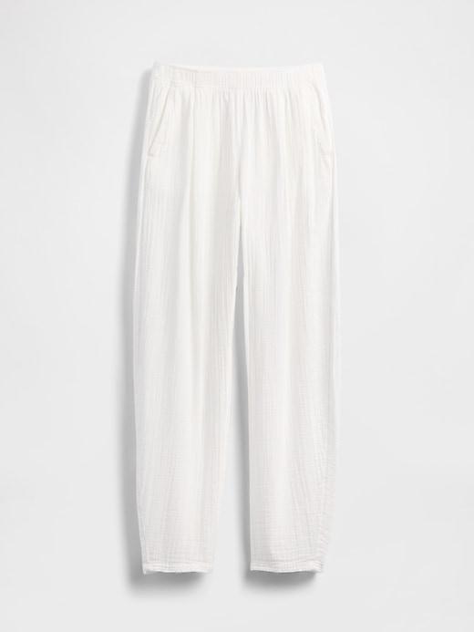 Cotton Gauze Easy Barrel Pants Product Image