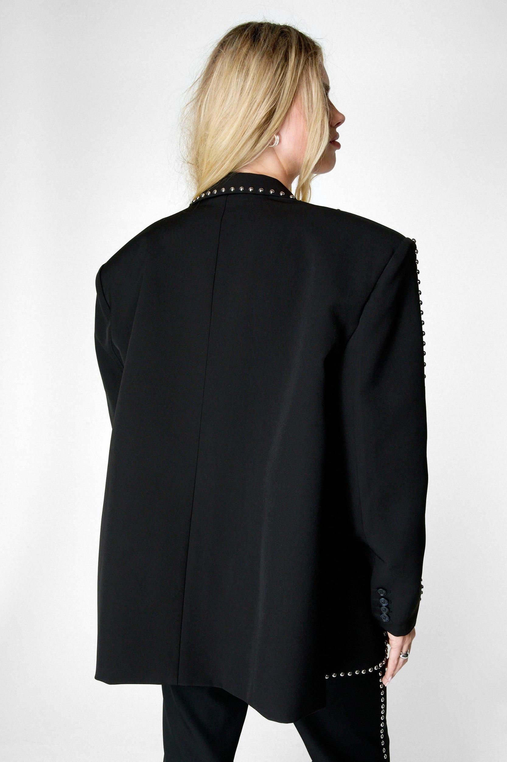 Premium Studded Oversized Blazer Product Image