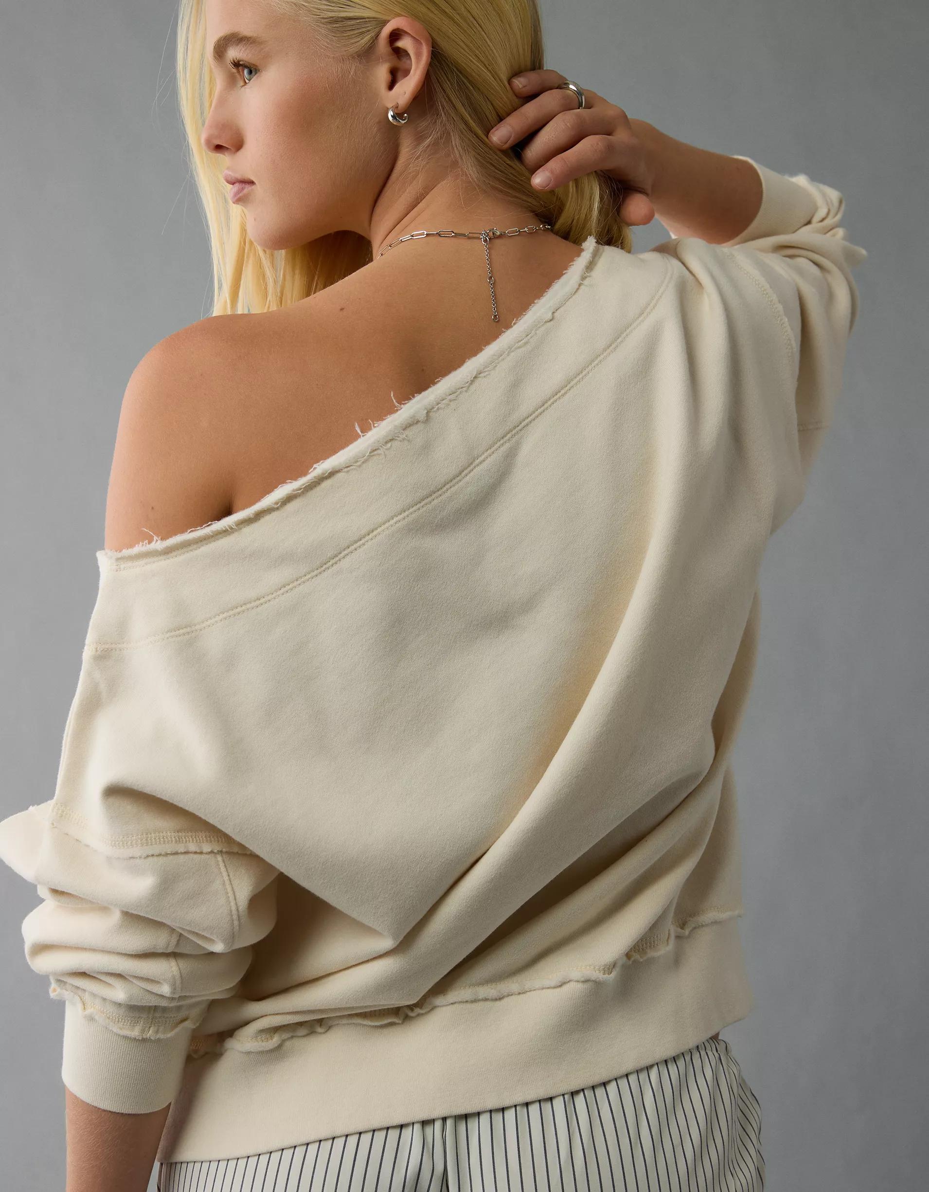 AE Off The Shoulder Sweatshirt Product Image