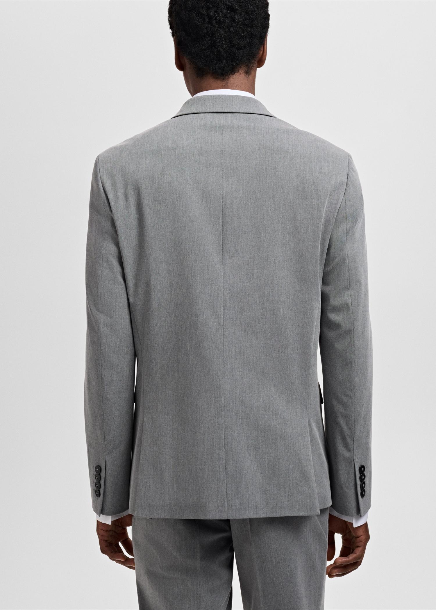 Super slim-fit suit jacket in stretch fabric - Men | MANGO USA Product Image