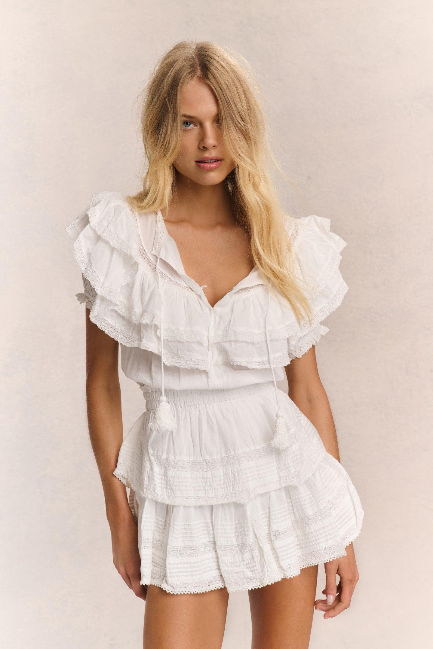 Liv Cotton Ruffled Heritage Dress Product Image