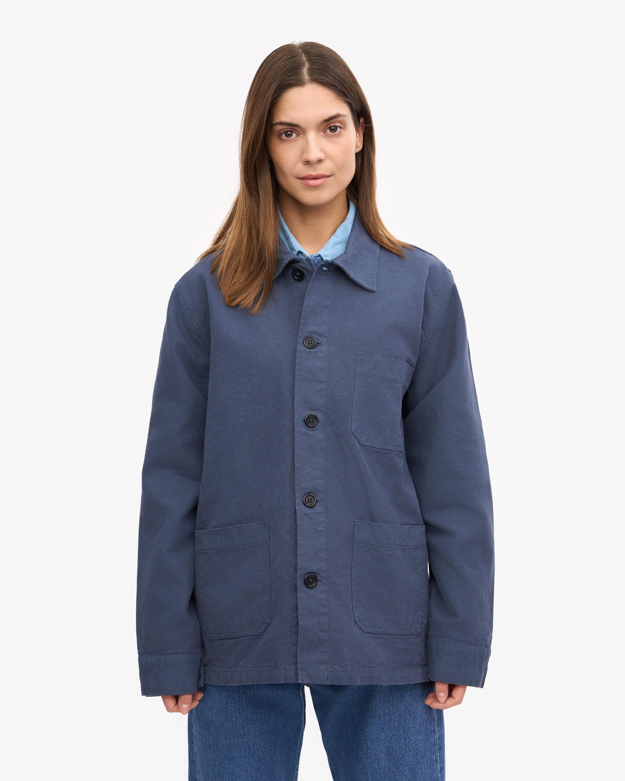 Organic Workwear Jacket - Marine Blue Product Image