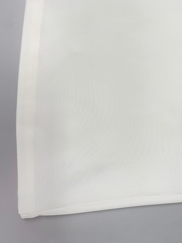 High Waisted Loose Solid Color Pants Trousers Product Image