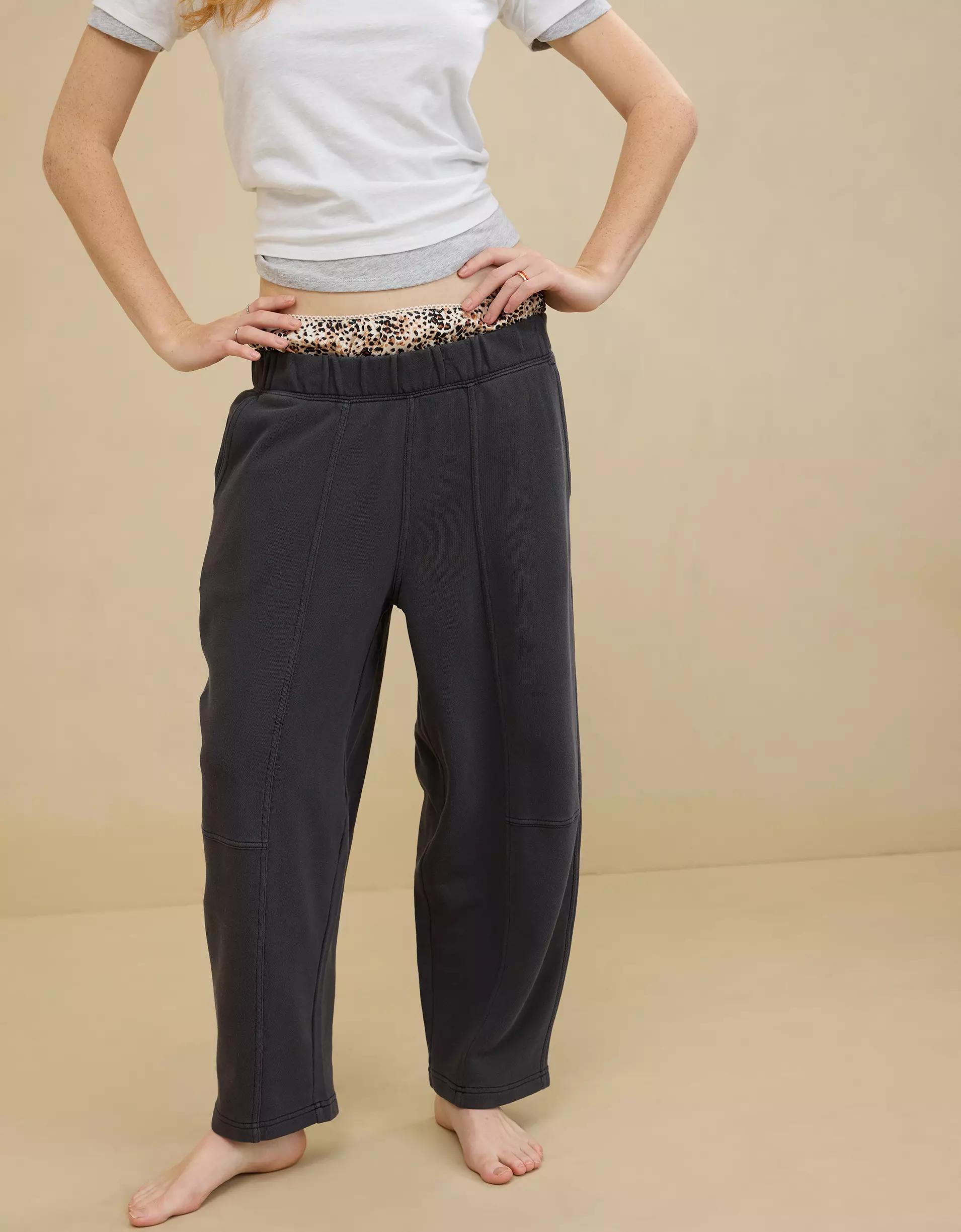 Aerie Seams Right Barrel Leg Sweatpant Product Image