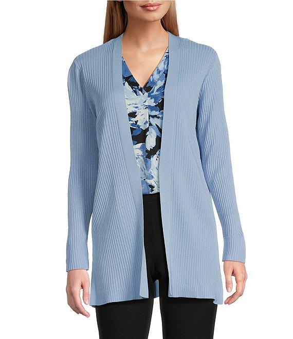 Jones New York Malibu Yarn Long Sleeve Open Front Ribbed Cardigan Product Image