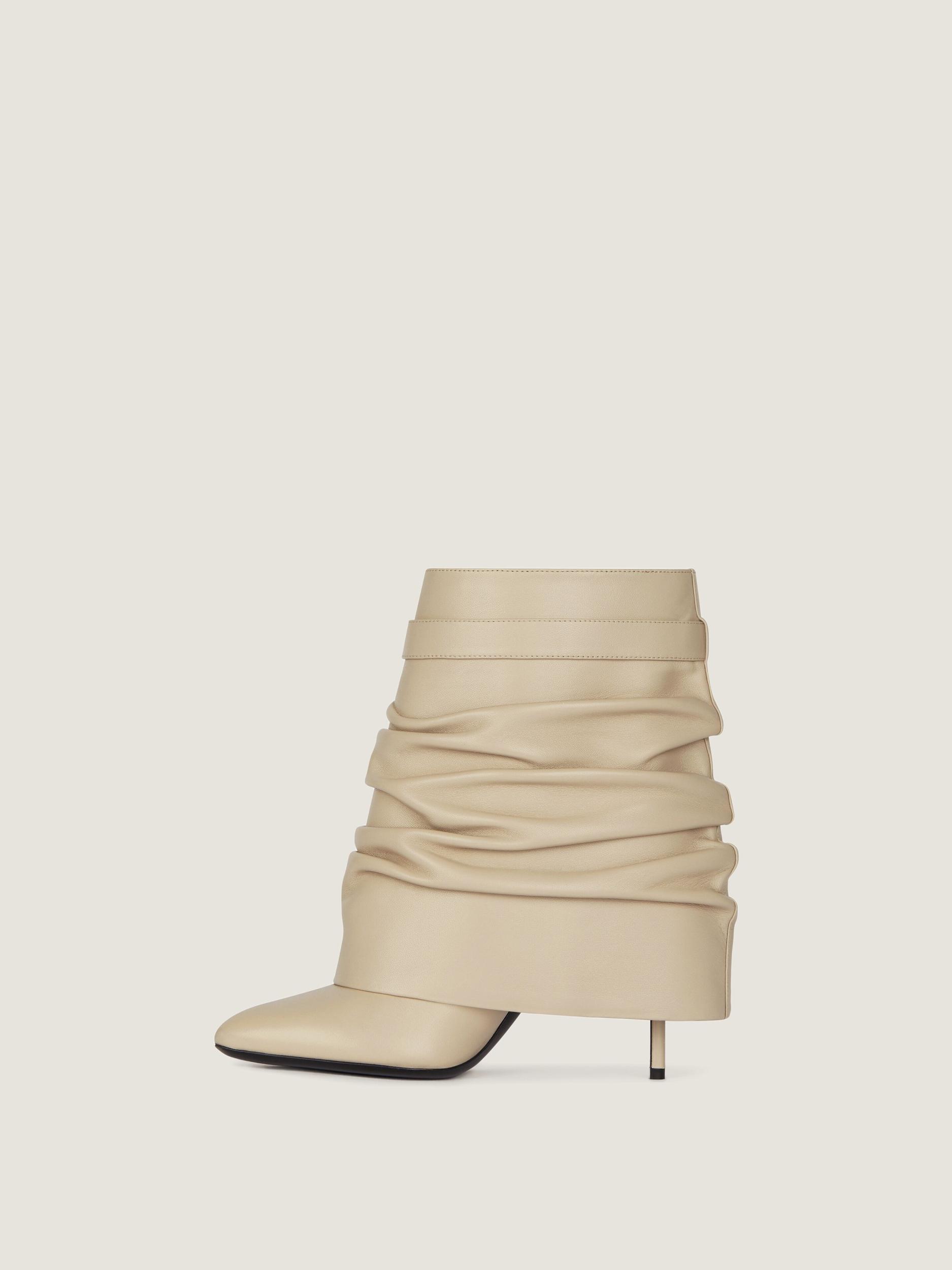 Shark Lock Stiletto ankle boots in nappa leather Product Image