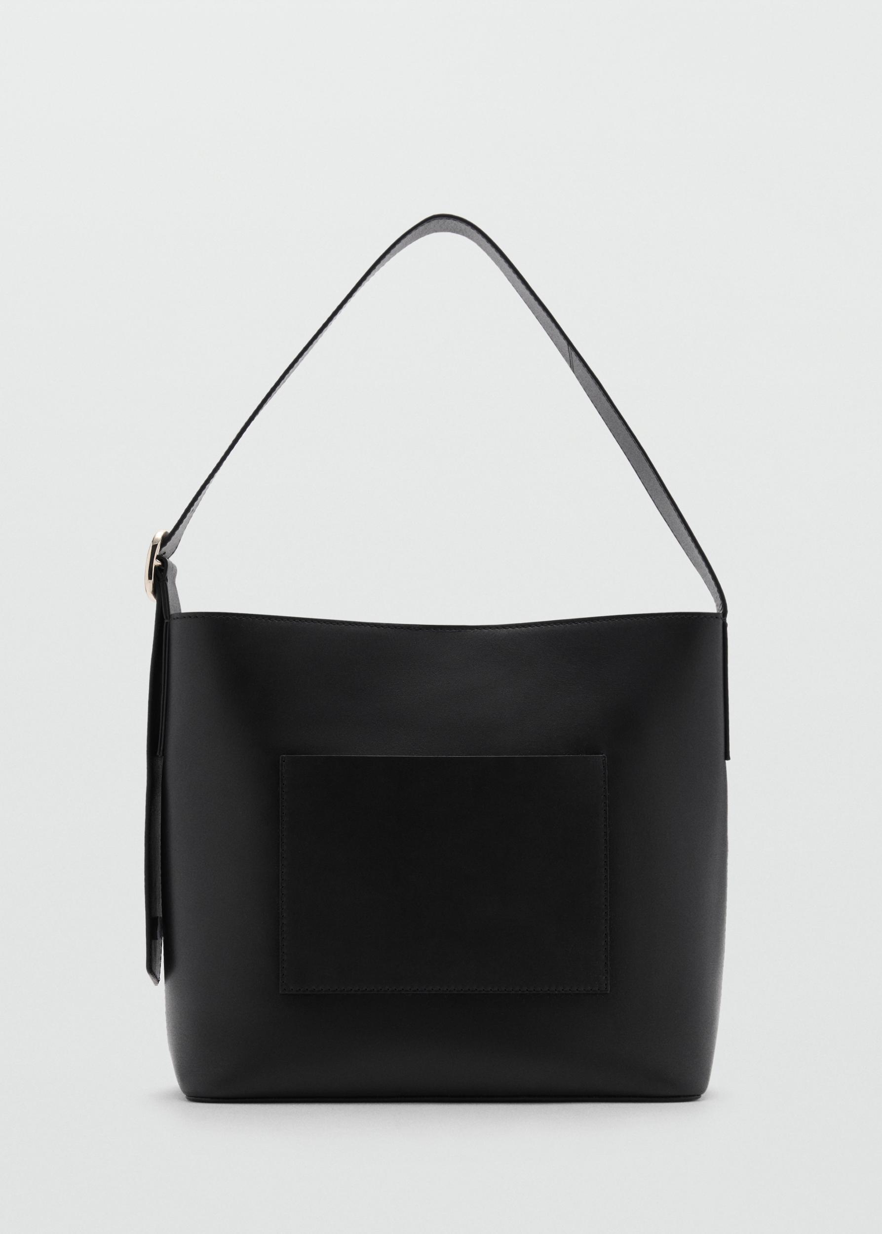 Leather shopper bag - Women | MANGO USA Product Image