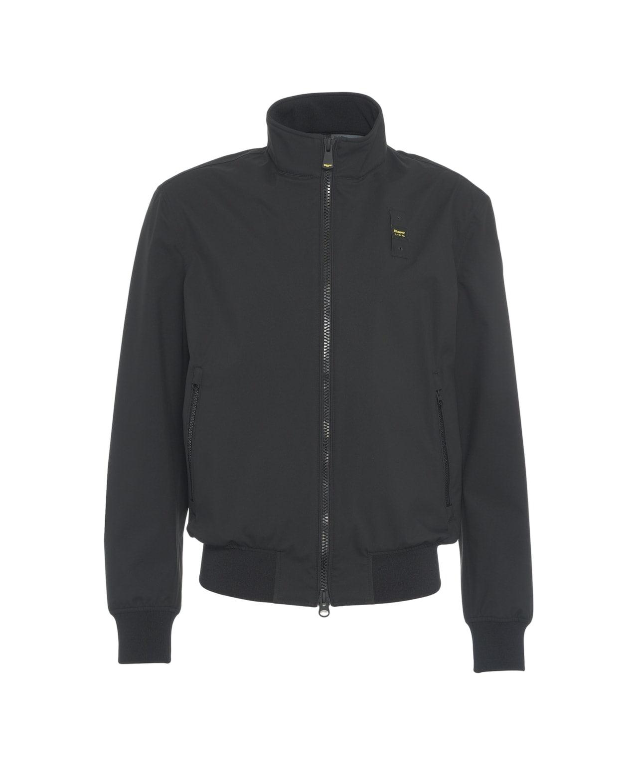 Bomber jacket with stand collar Product Image