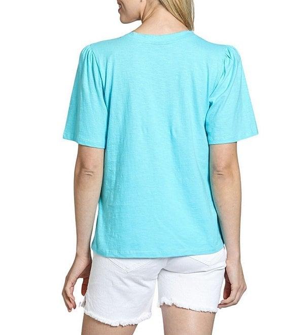 APNY Knit V-Neck Short Sleeve Tee Product Image