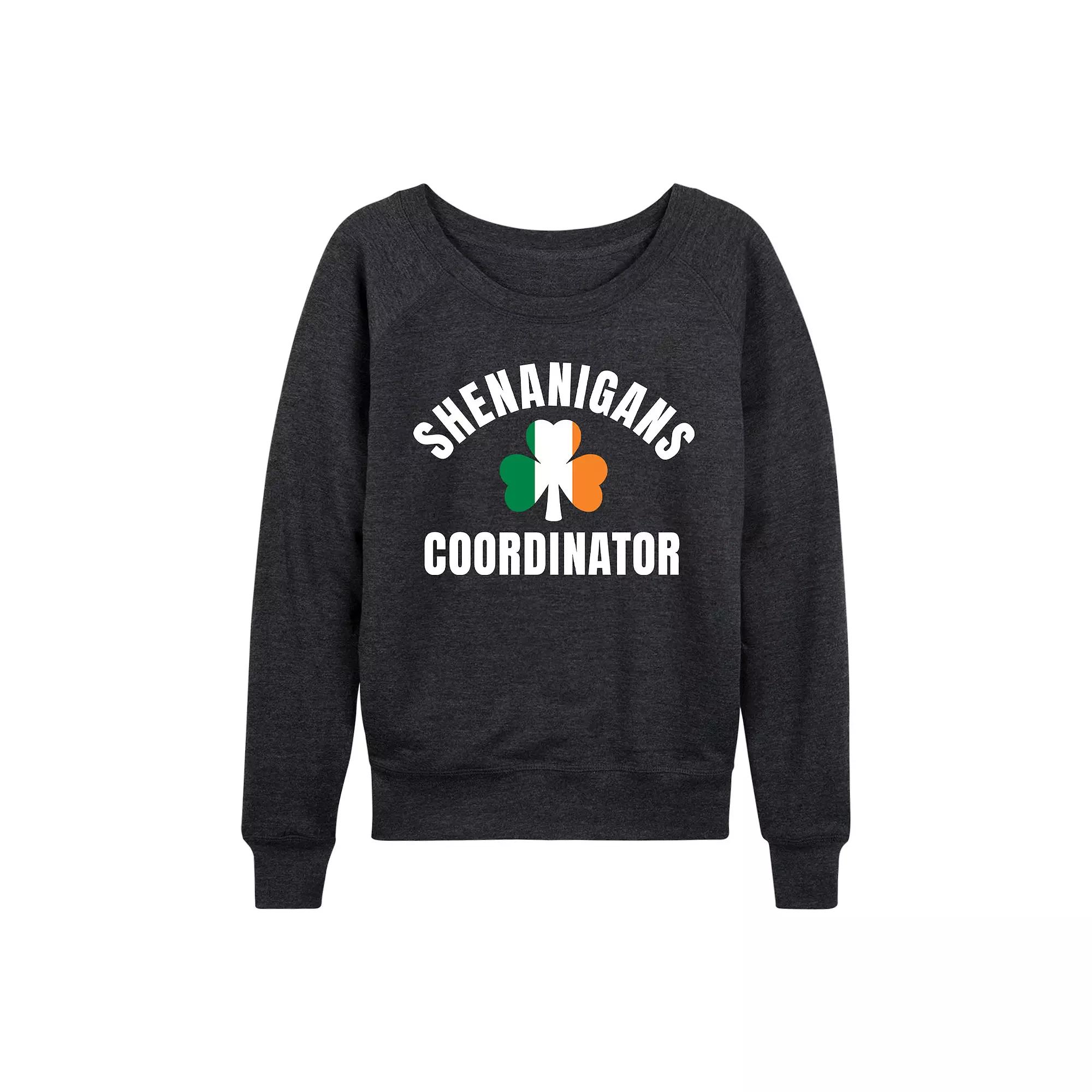 Women's Shenanigans Coordinator French Terry Long Sleeve Tee,  Product Image