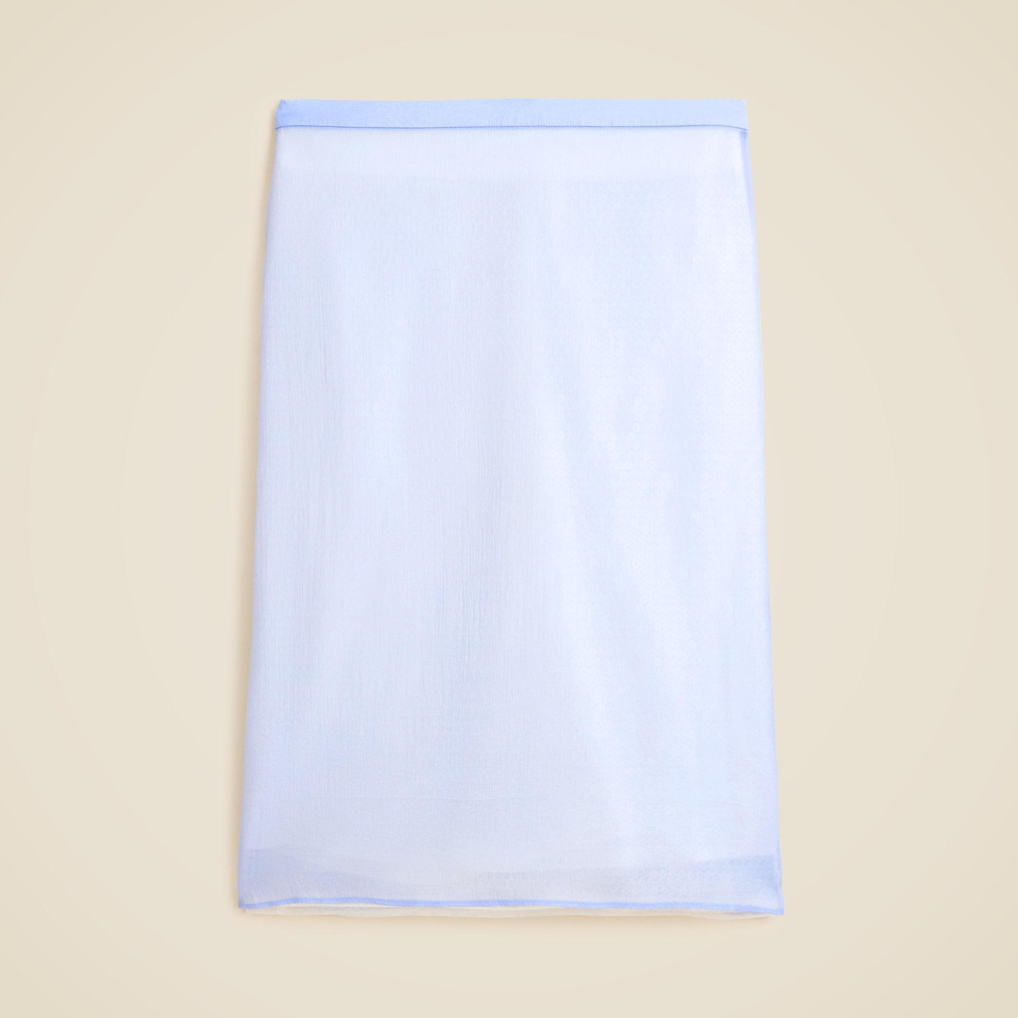 Collection layered sequin pencil skirt in organza Product Image