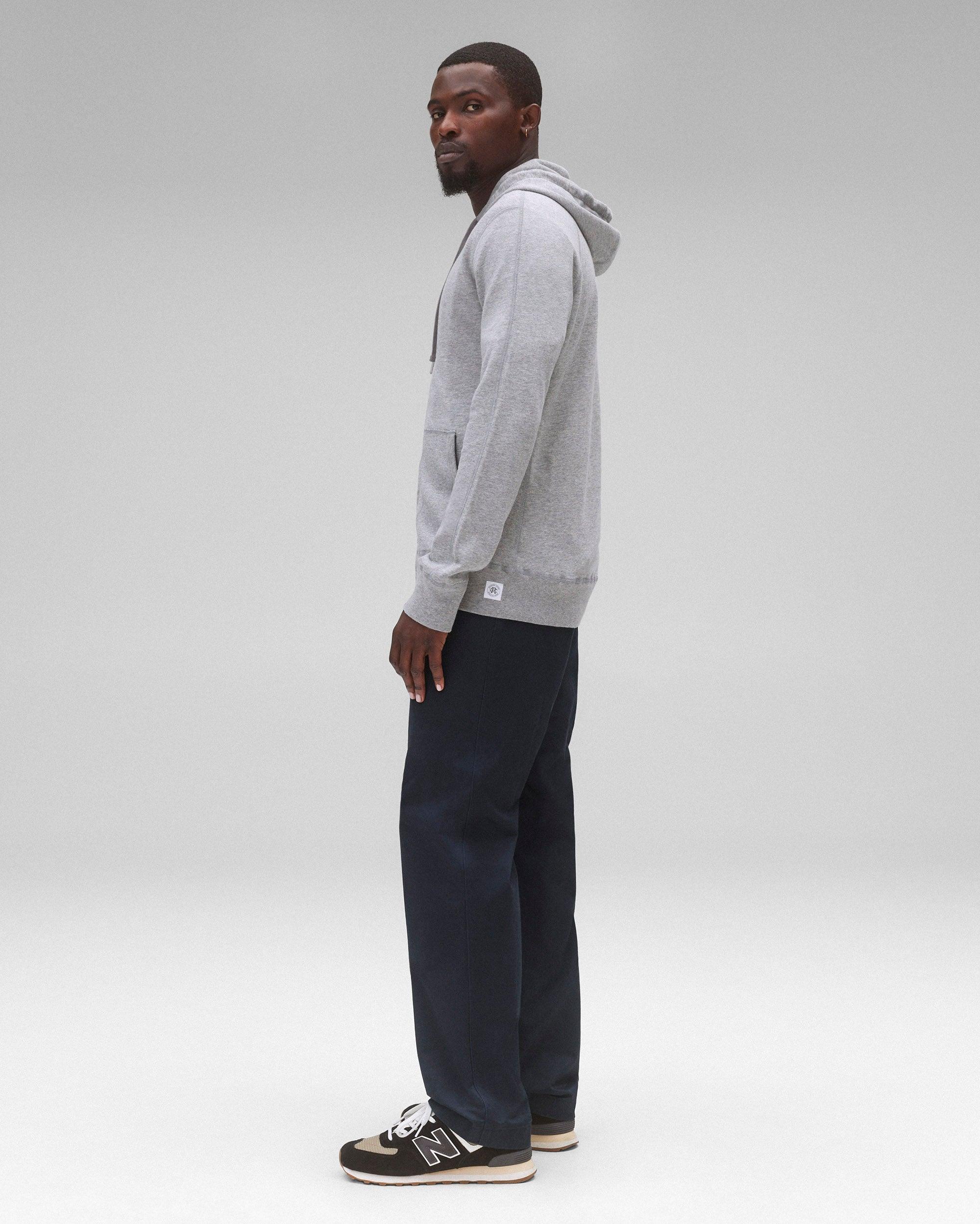 Lightweight Terry Slim Zip Hoodie - Vault Male Product Image