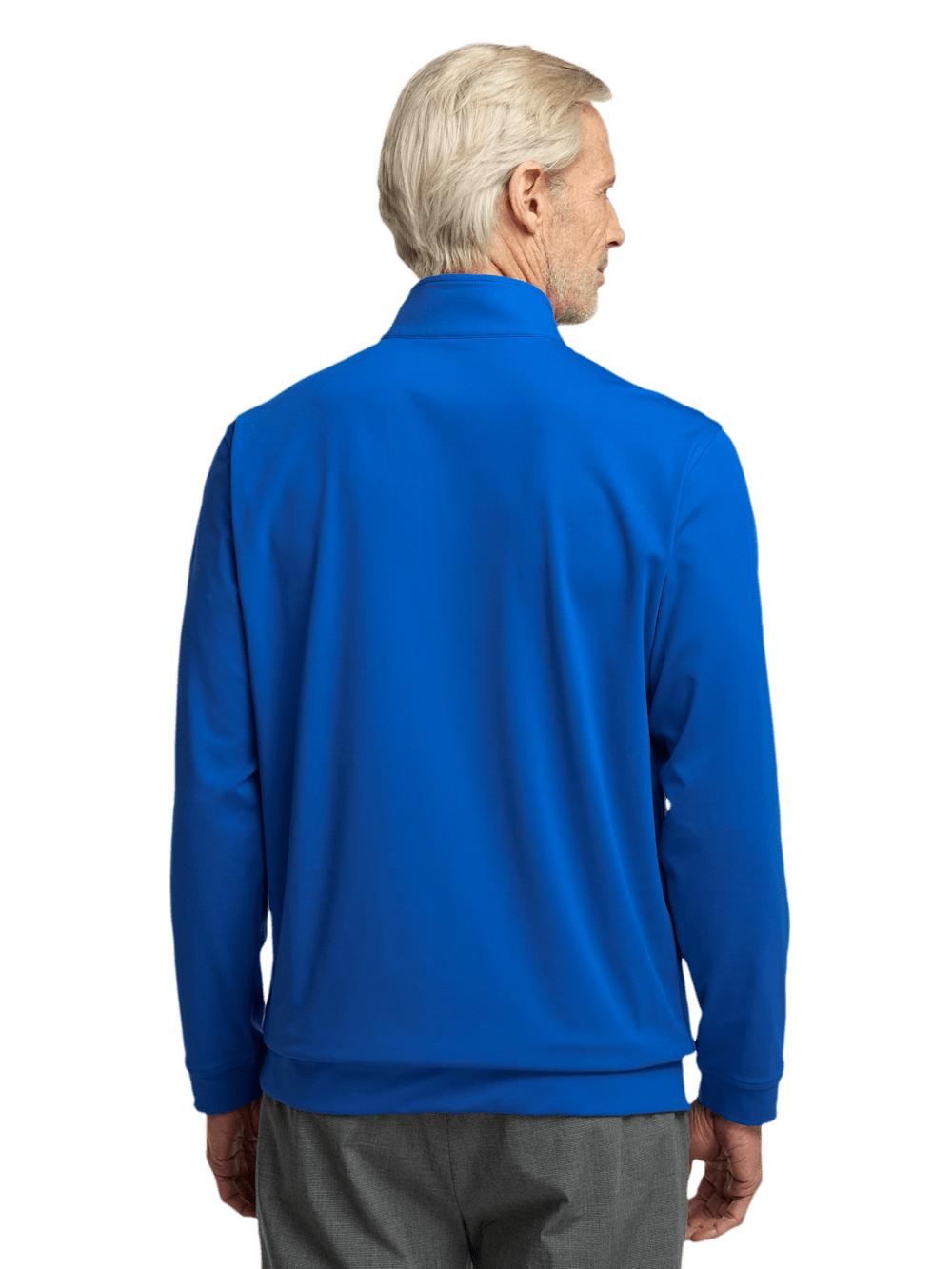 Performance Blend Quarter Zip Mock Neck - Cobalt Product Image