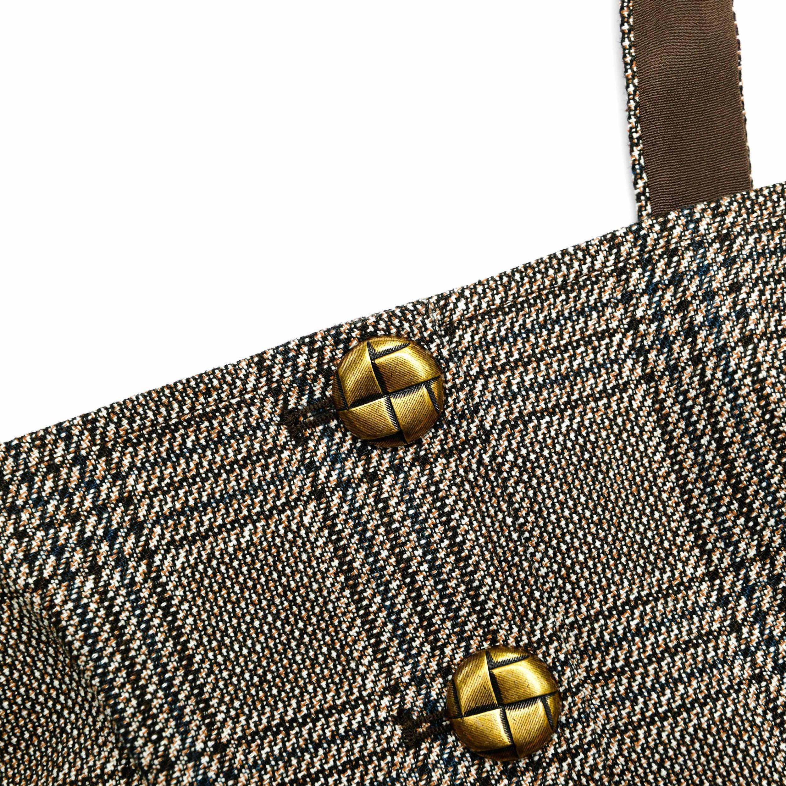 Brown Check Crop Top Product Image