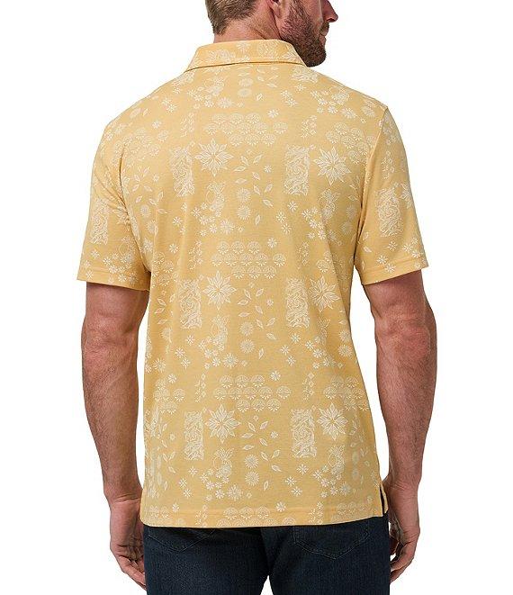 TravisMathew Inbound Plane Short Sleeve Polo Shirt Product Image