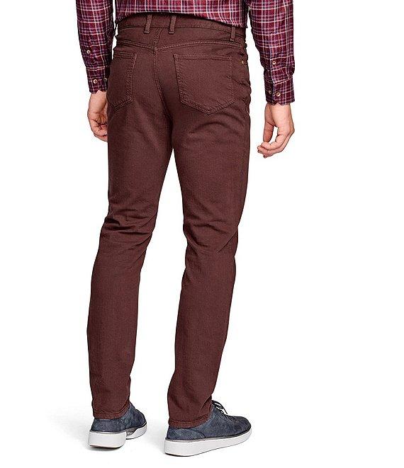 Johnston & Murphy Overdye Stretch Modern Fit Tapered Leg Denim Jeans Product Image