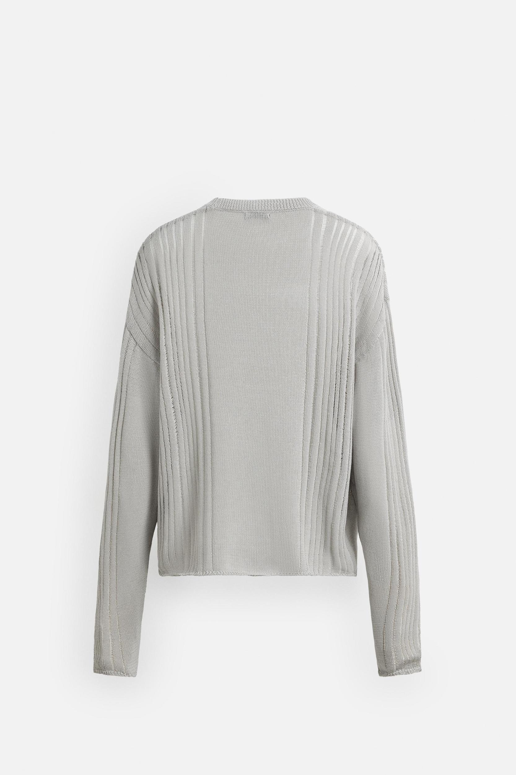 STRUCTURED OPENWORK SWEATER Product Image