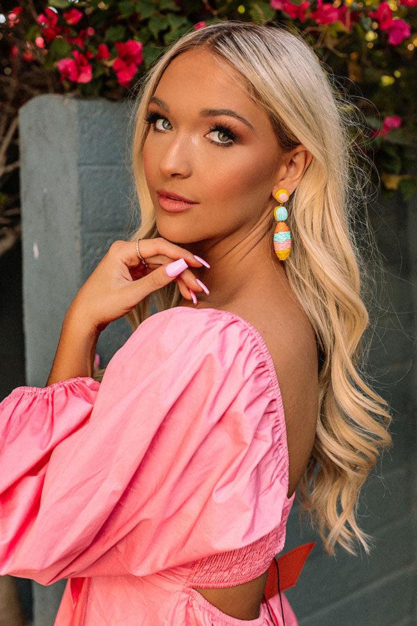 Poolside Cocktail Halter Bikini Top Product Image