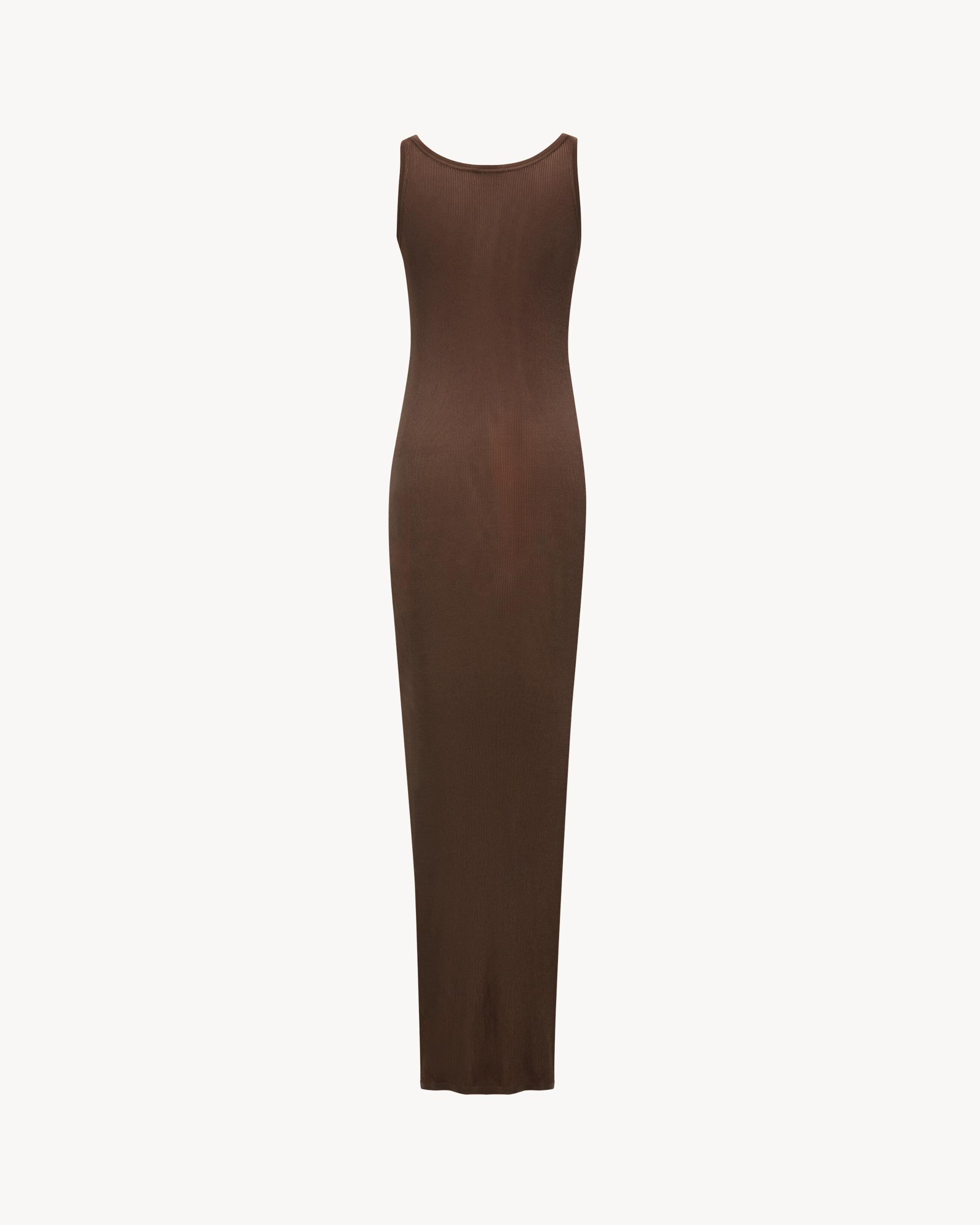 long tank dress in rib knit Product Image