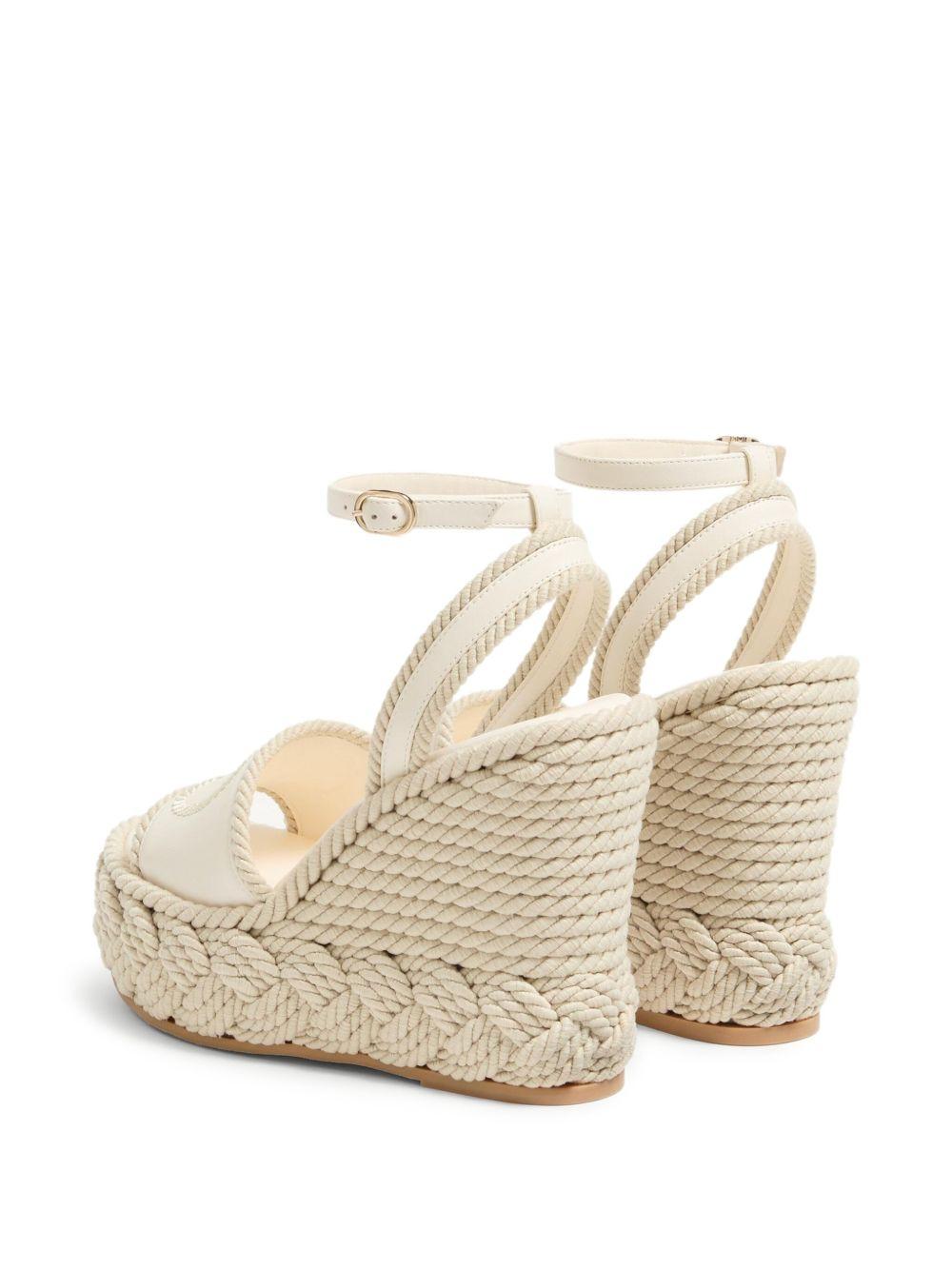 130mm VLogo Torchon wedge sandals Product Image