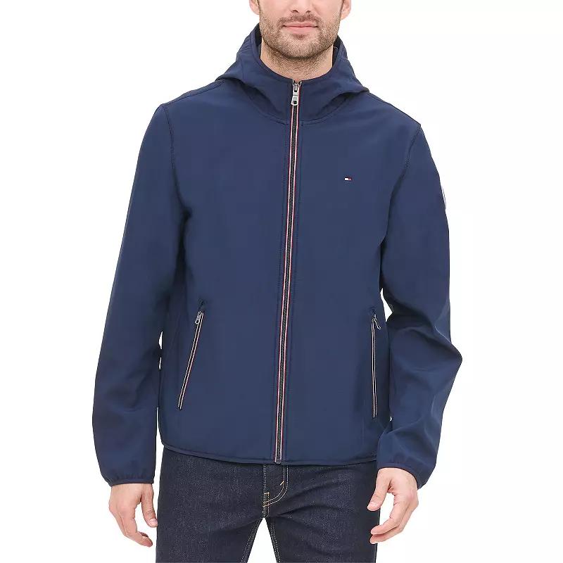 Mens Tommy Hilfiger Hooded Softshell Jacket Product Image