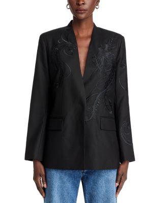 Sydney Embroidered Collarless Jacket Product Image