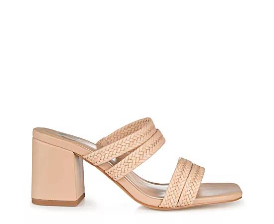 Journee Natia Women's Block Heel Sandals,  Product Image