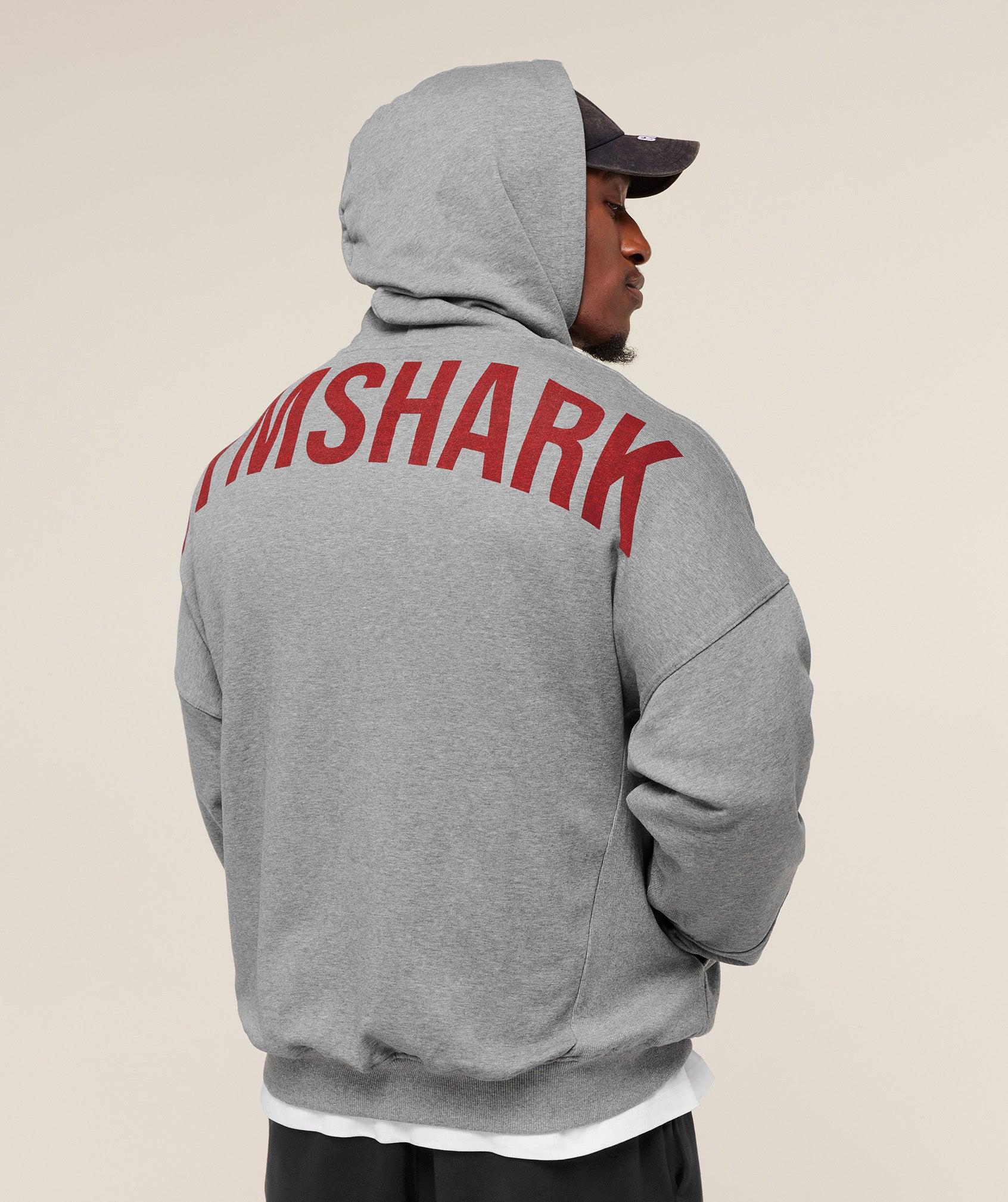 Gymshark Power Hoodie - Charcoal Core Marl Male Product Image