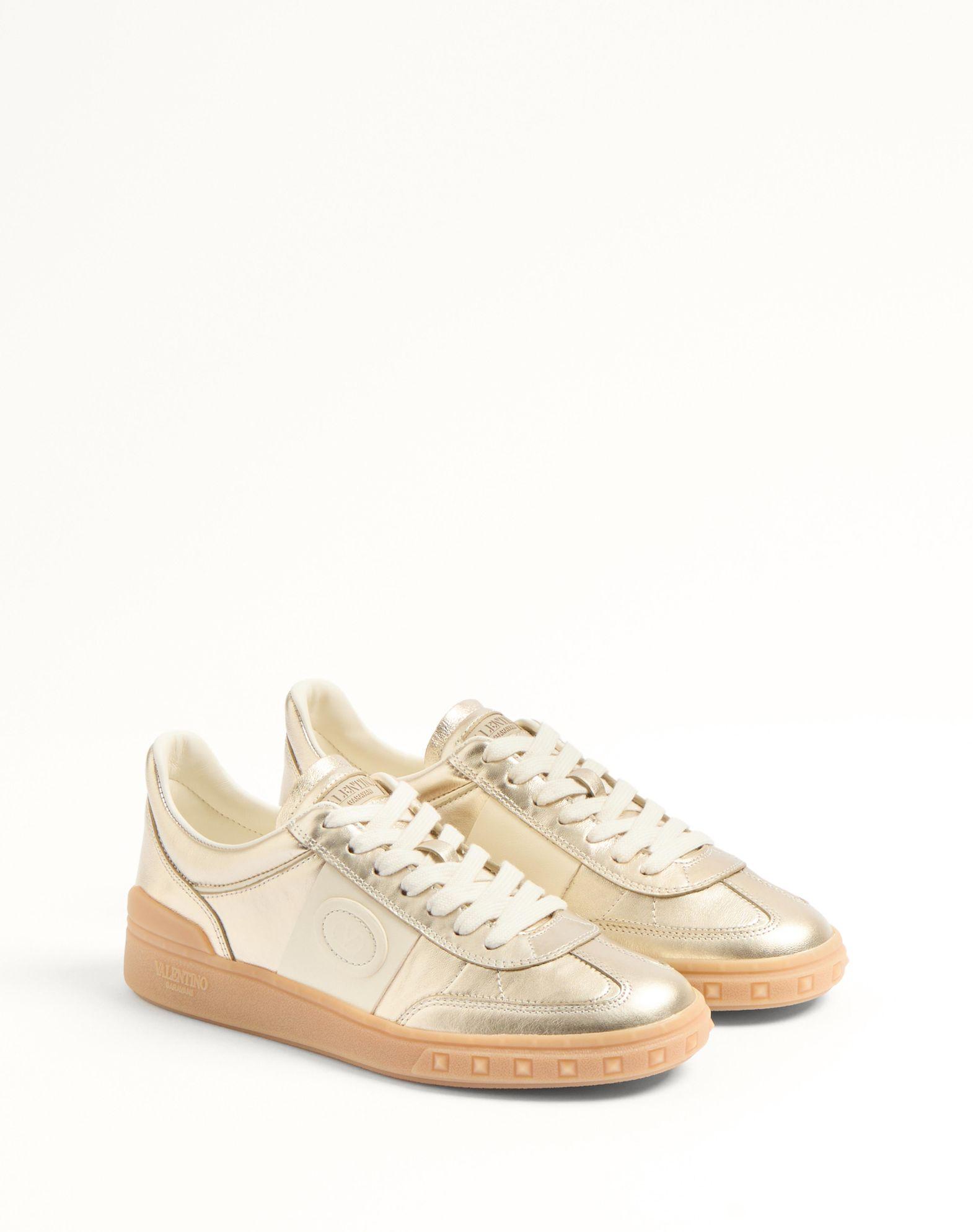 Upvillage Trainer In Laminated Calfskin With Nappa Calfskin Leather Band Product Image