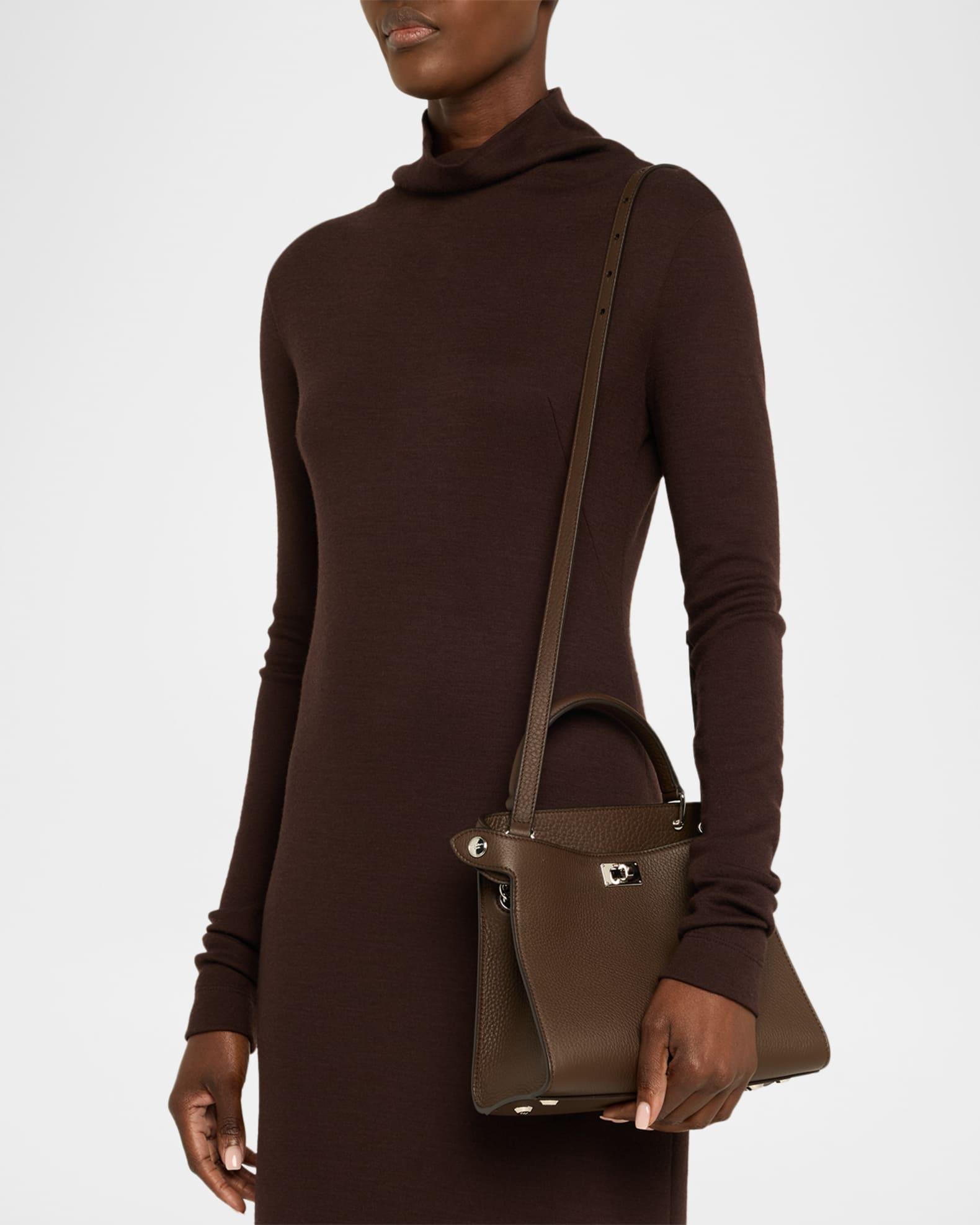 Lutece Mini Grained Leather Top-Handle Bag Product Image