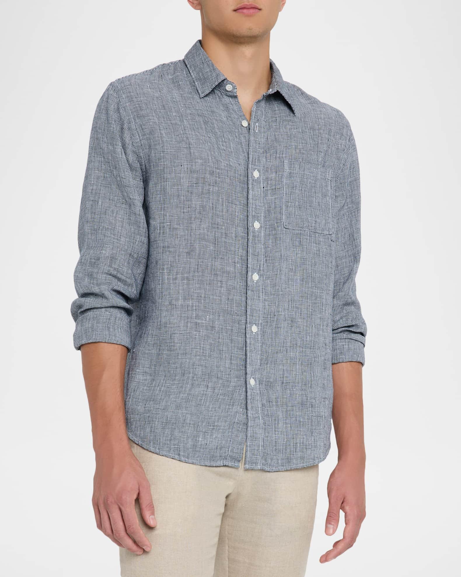 Men's Classic Micro-Houndstooth Sport Shirt Product Image