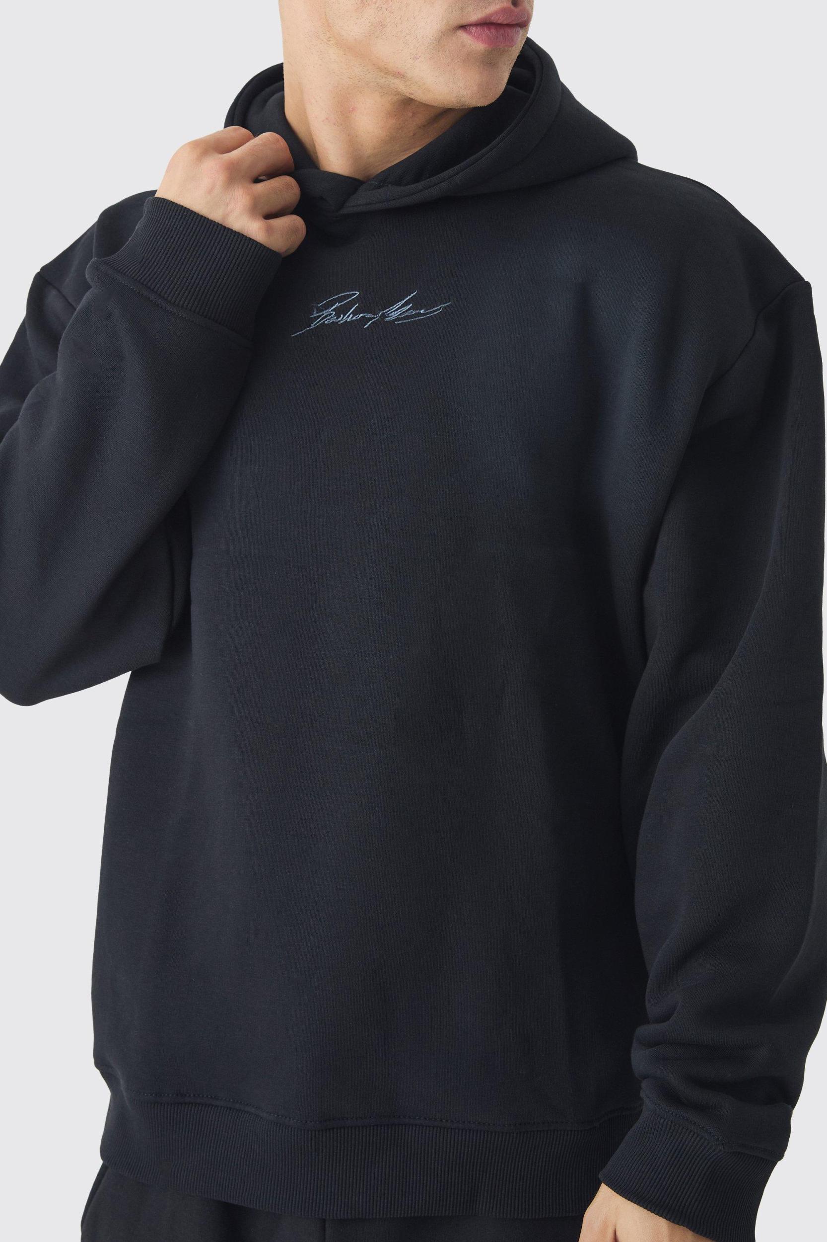 Oversized Man Spray Wash Hoodie | boohooMAN USA Product Image