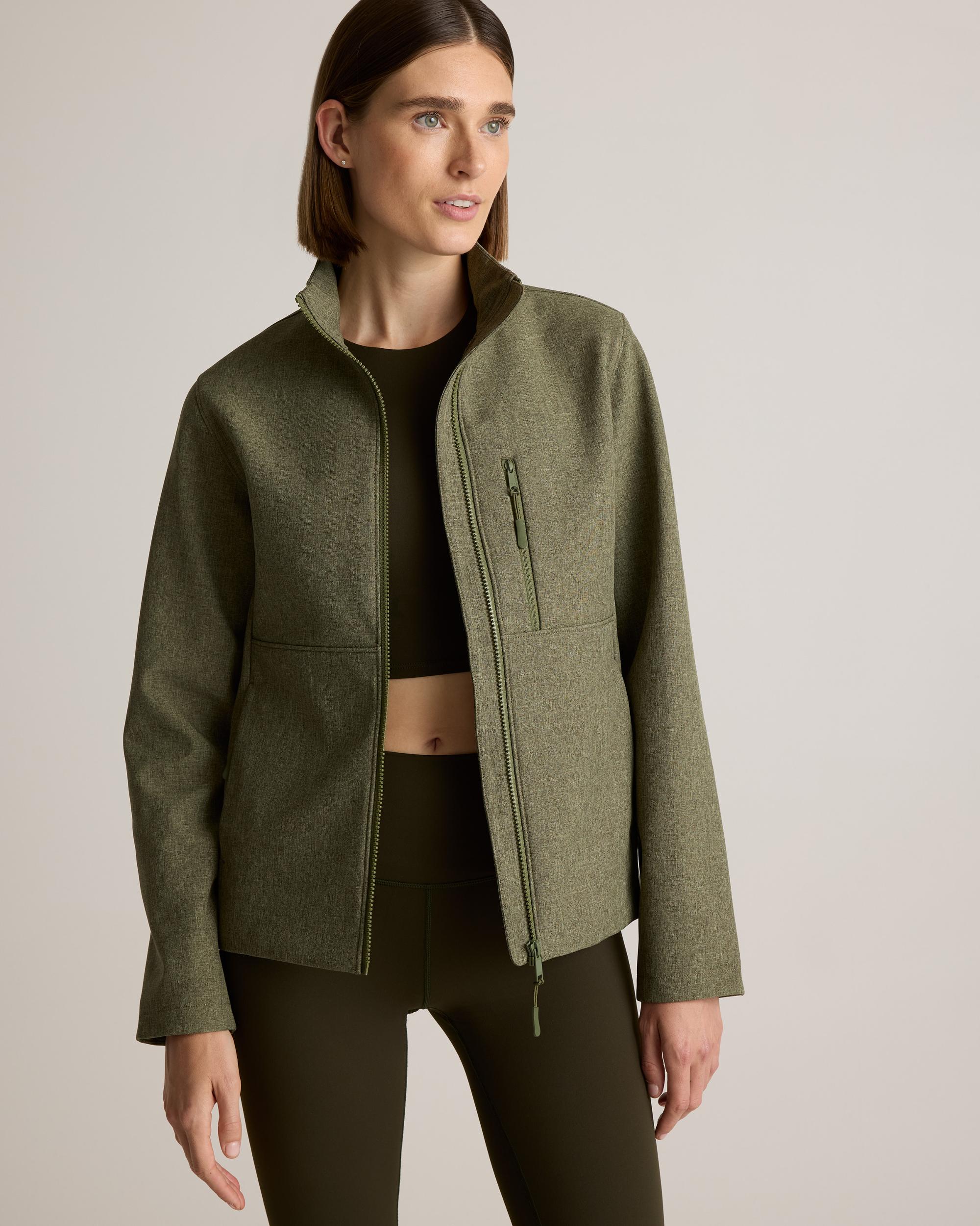 Quince | Women's Softshell Fleece-Lined Full-Zip Jacket Recycled Polyester Product Image