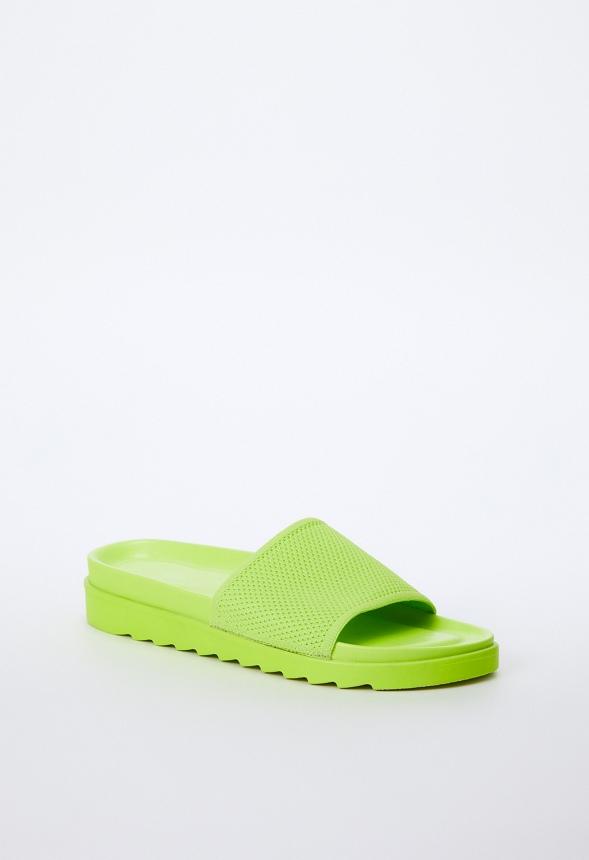 JustFab Margaux Platform Loafer Pump Womens Black/ White Size 8.5 Product Image