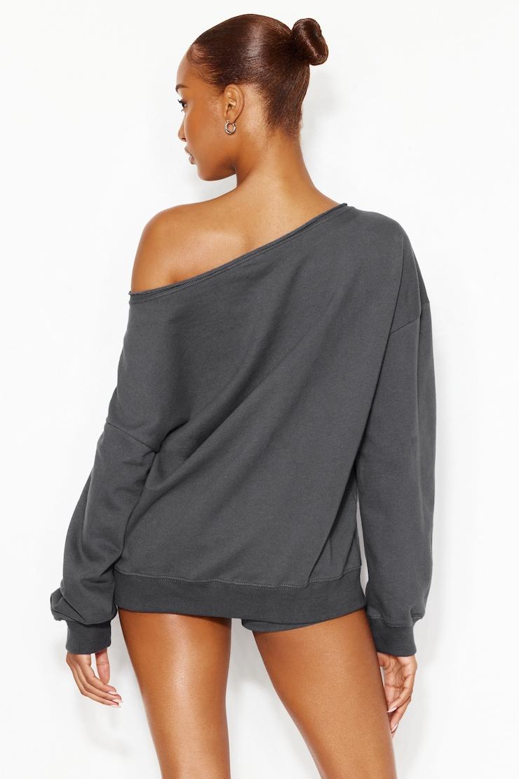 SoftTerry™ Off Shoulder Sweatshirt Product Image