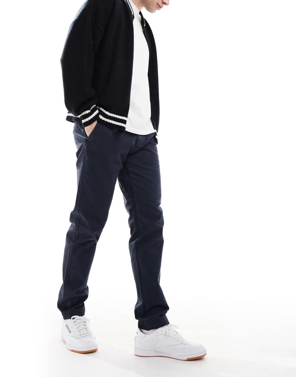 Levi's XX Chino straight garment dye twill pants in navy Product Image