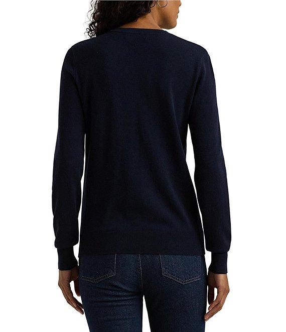 Lauren Ralph Lauren Knit Crew Neck Long Sleeve Sweater Product Image