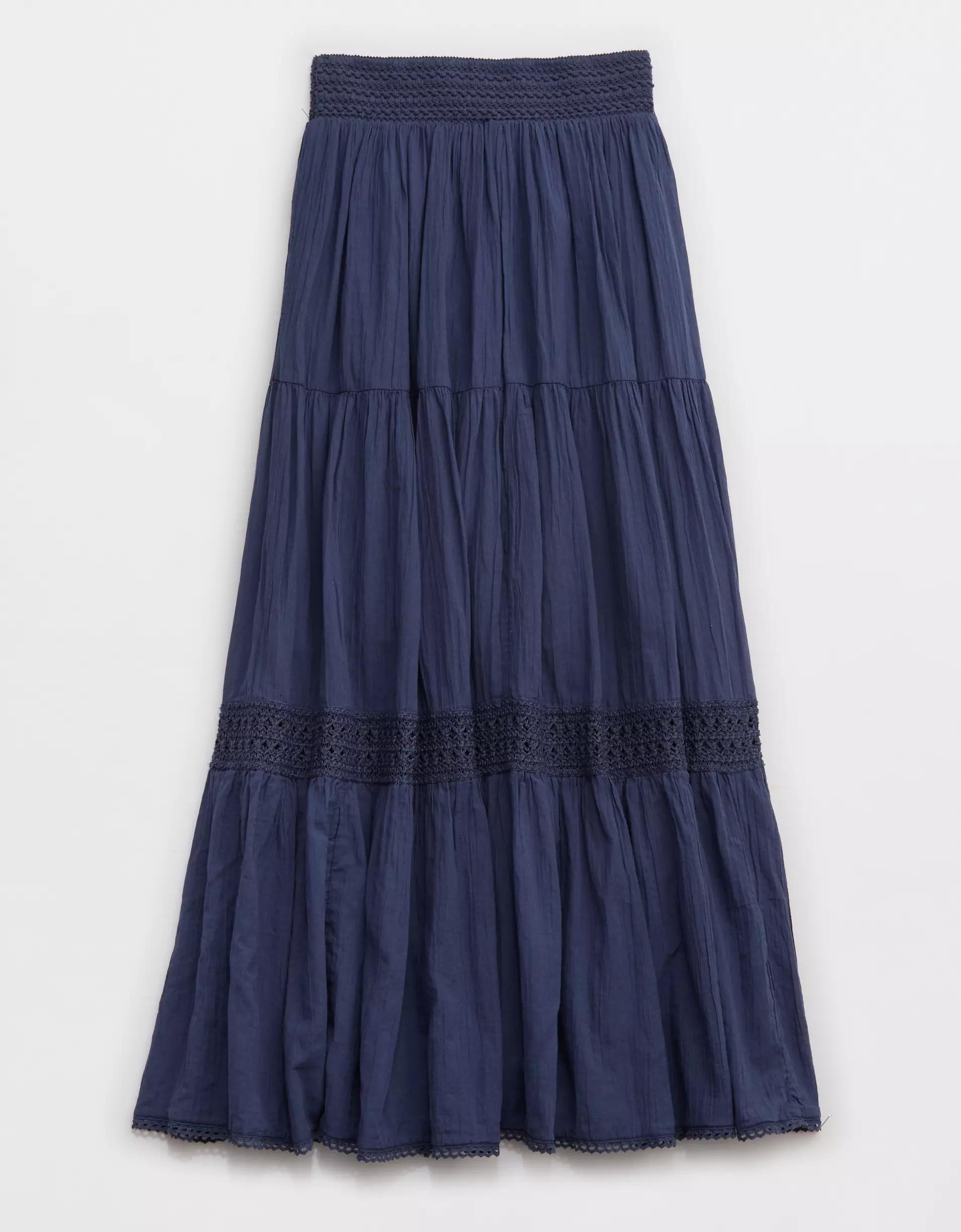 Aerie Crochet The Day Maxi Skirt Product Image