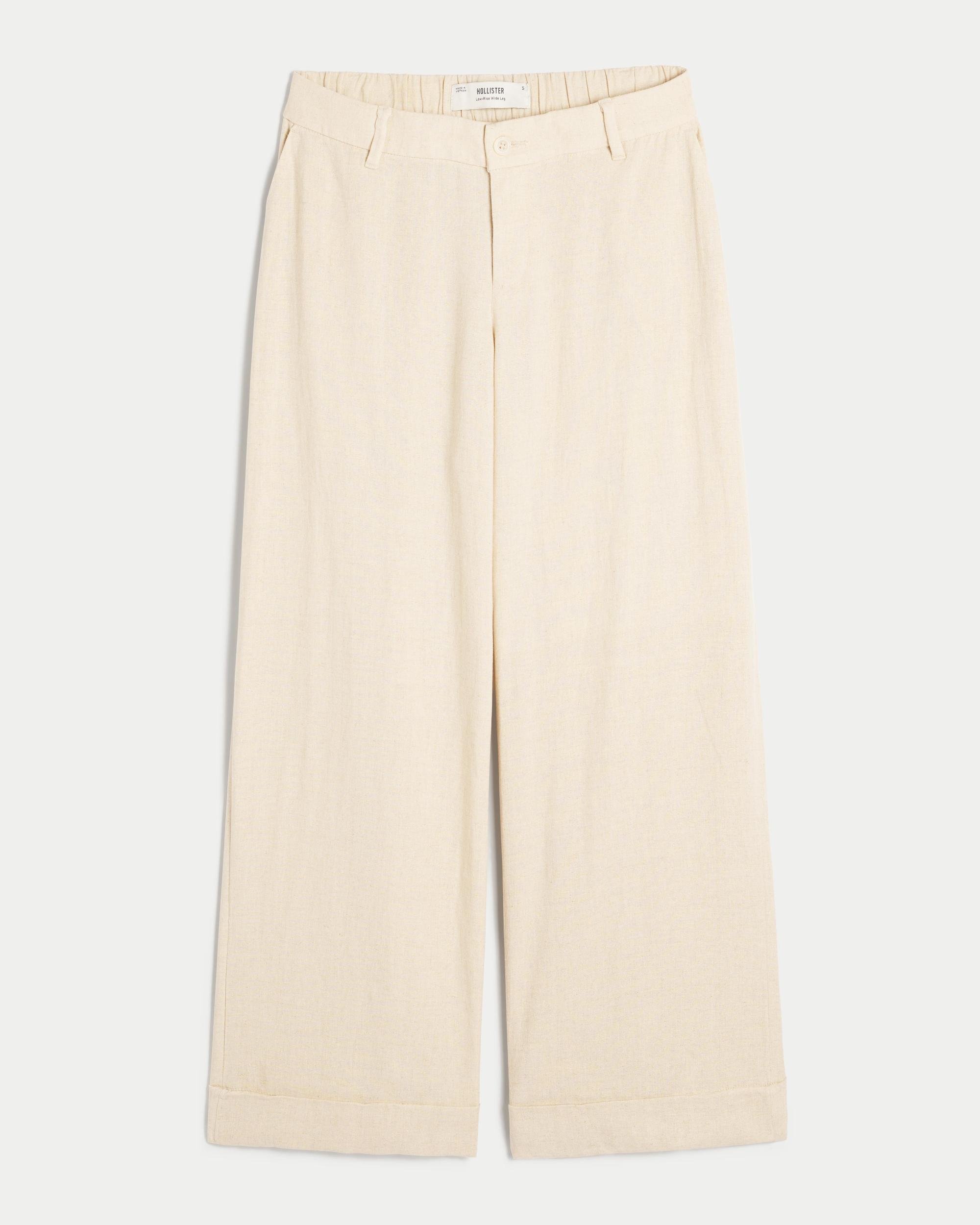 Low-Rise Wide-Leg Pants Product Image