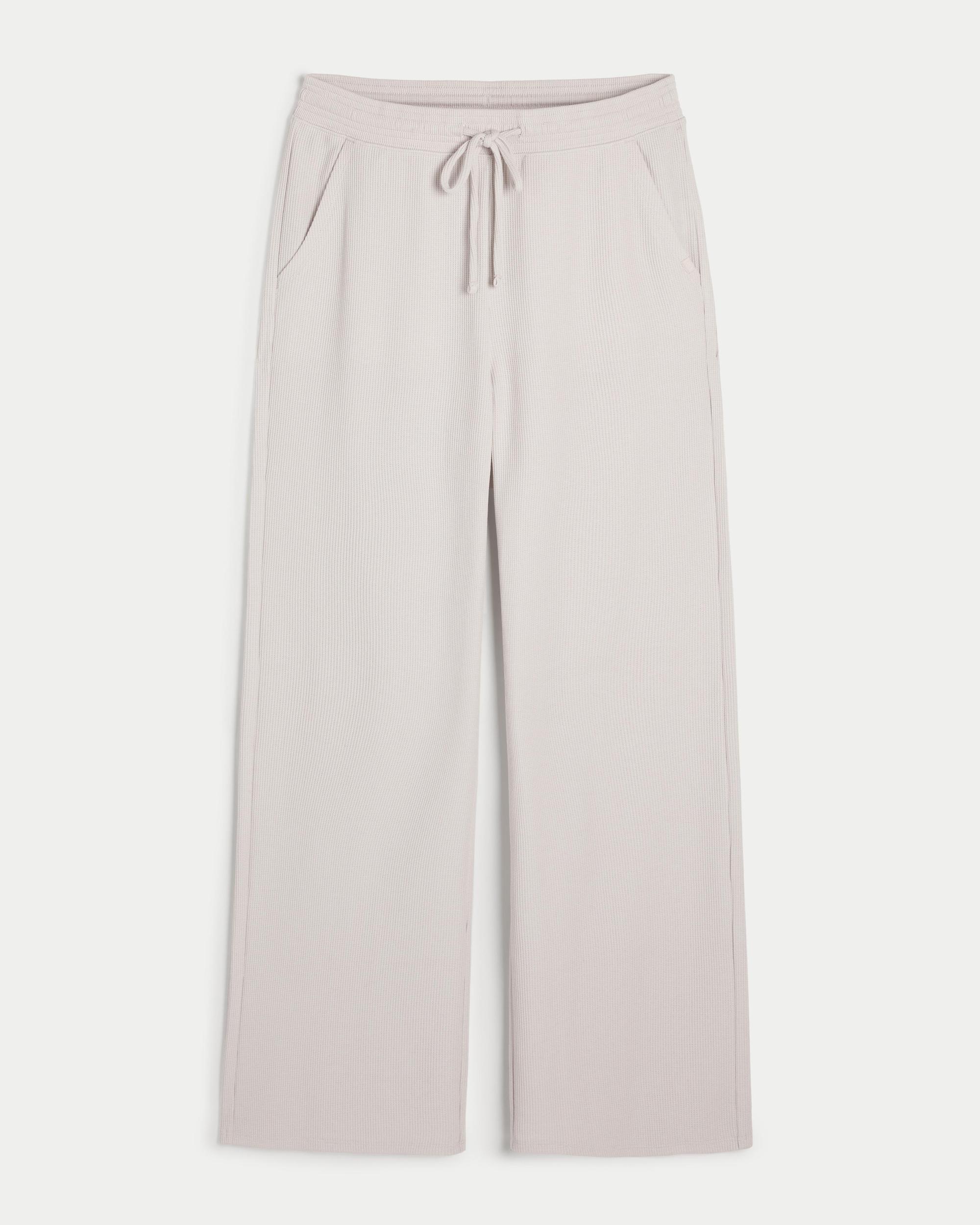 Gilly Hicks Waffle Wide-Leg Pants Product Image