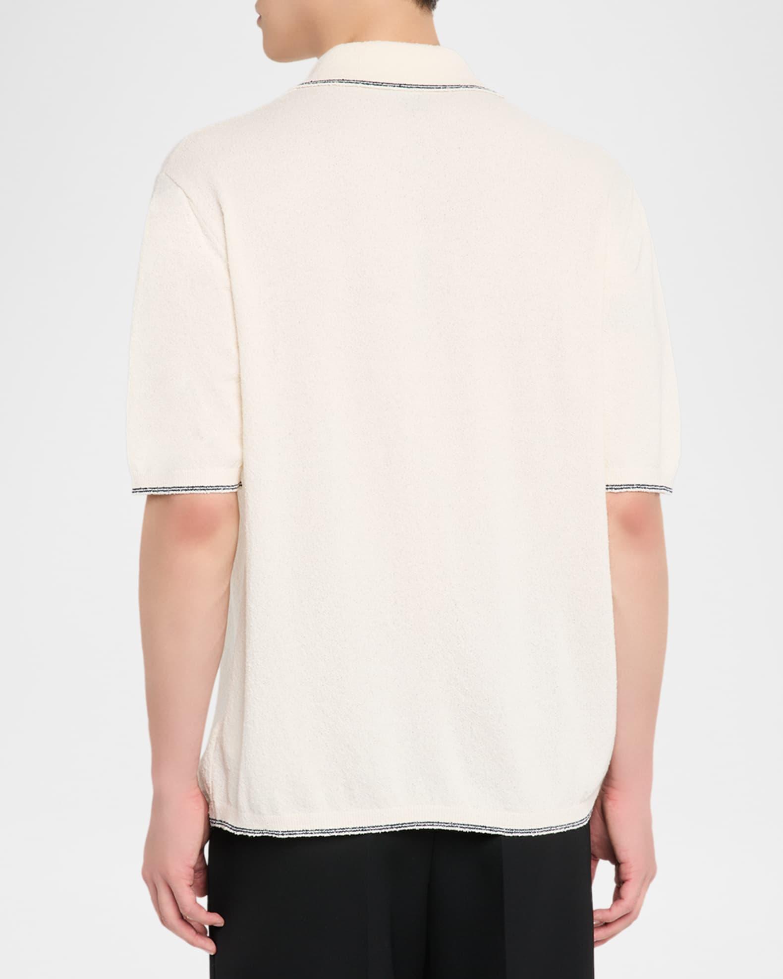 Men's Boucle Triangle Pocket Short-Sleeve Shirt Product Image