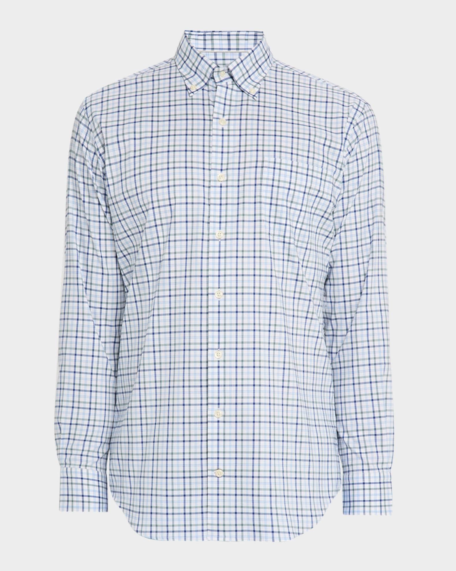 Men's Calgary Crown Lite Cotton-Stretch Check Sport Shirt Product Image