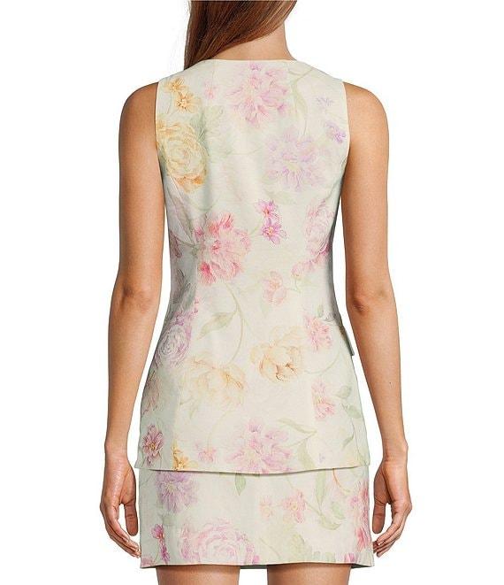 Antonio Melani Izzy Linen Blend Coordinating Floral Mini Skirt Product Image