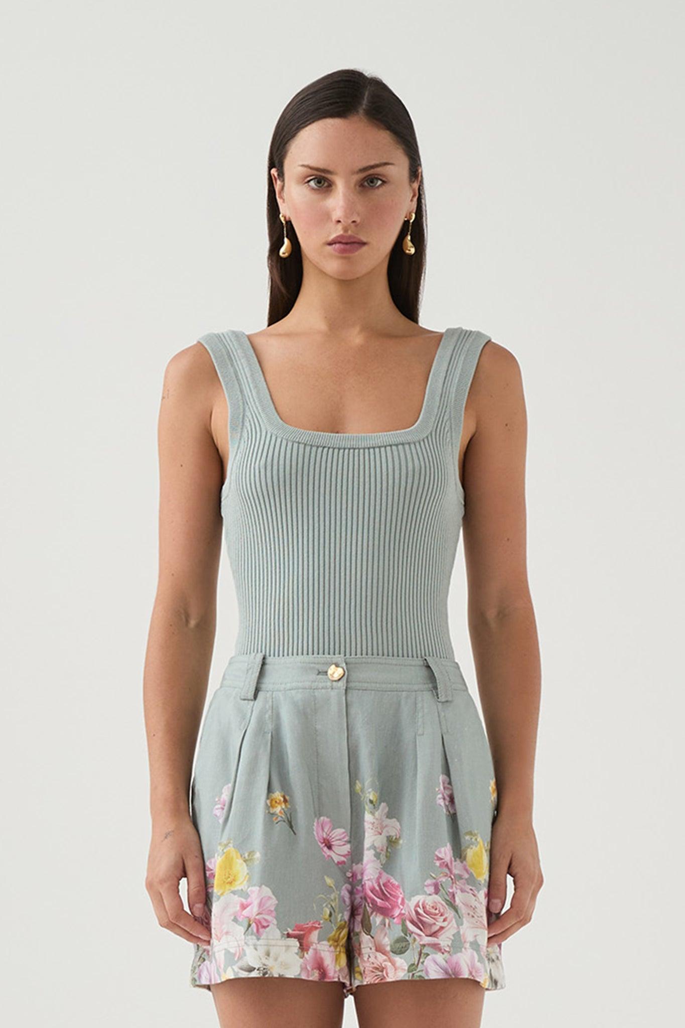 Bronte Scoop Neck Rib Tank Product Image