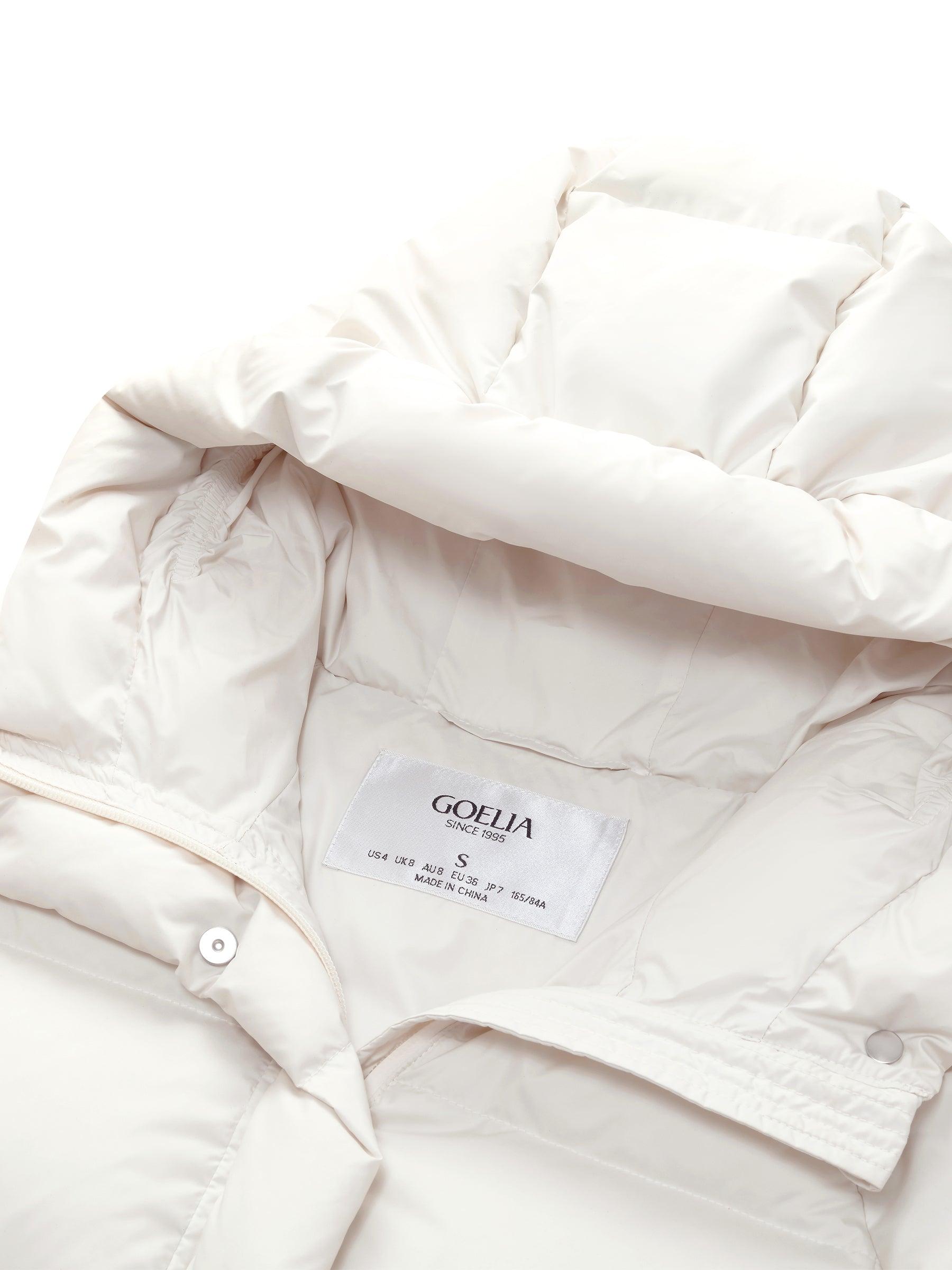 Hooded Zip-Up Goose Down Jacket Product Image