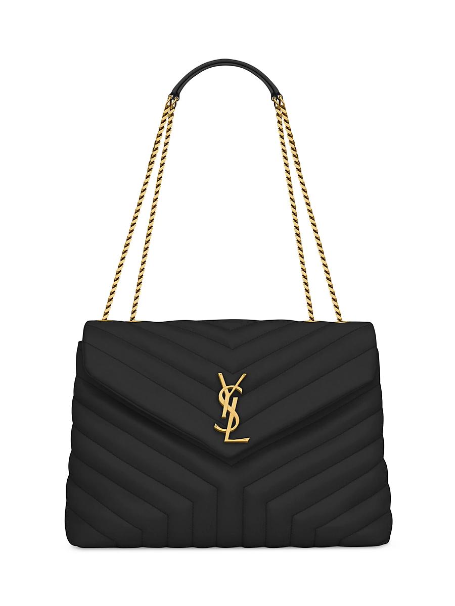 Womens Loulou Medium Shoulder Bag in Quilted Leather Product Image